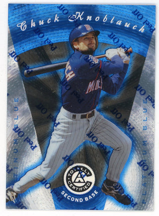 Chuck Knoblauch 1997 Pinnacle Platinum Blue #73