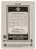 Tony Gwynn Jr. 2005 Upper Deck Origins Patch Relic #OJ-TG