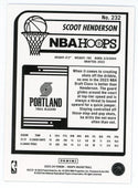 Scoot Henderson 2023-24 Panini Hoops Blue #232