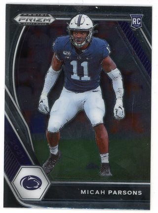 Micah Parsons 2021 Panini Prizm Draft Picks Rookie Card #136