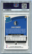 Luka Doncic 2018 - 2019 Panini Donruss Optic Rated Rookie Shock Prizm RC #177 PSA Graded 9