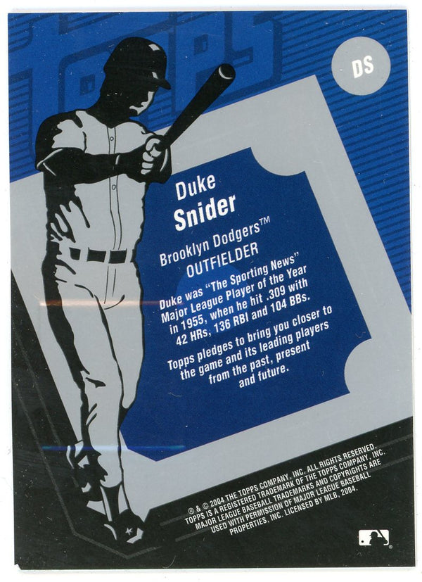 Duke Snider 2004 Topps Bat Relic #DS