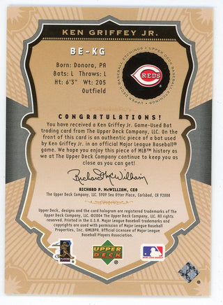 Ken Griffey Jr 2004 Upper Deck Etchings Bat Relic #BE-KG
