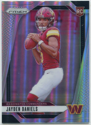 Jayden Daniels 2024 Panini Prizm Silver Prizm RC #347
