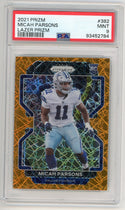 Micah Parsons 2021 Prizm Lazer #382 PSA 9