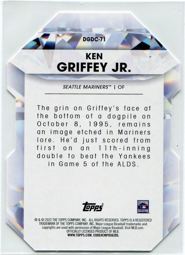Ken Griffey Jr 2022 Topps Diamond Greats Die Cut Card #DGDC-71