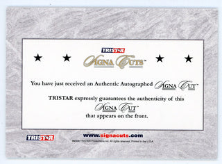 Billy Williams Autograph 1987 Tristar HOF