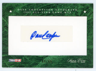 Dave Concepcion 2008 Autographed Tristar Signa Cuts