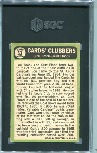 Cards Clubbers 1967 Topps #63 SGC 6 Card