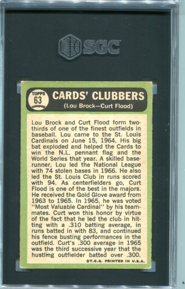 Cards Clubbers 1967 Topps #63 SGC 6 Card