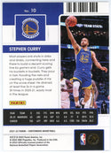 Steph Curry 2021-22 Panini Contenders Playoff Ticket Card #10