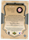 Bernie Williams 2004 Upper Deck Etchings Green Bat Relic #BE-BW