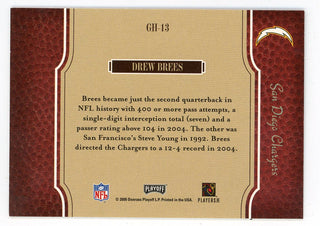Drew Brees 2005 Donruss Gridiron Heritage #GH-13