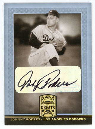 Johnny Podres Autographed 2005 Donruss Greats #45