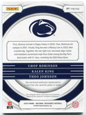 Chop Robinson/Kalen King/Theo Johnson 2024 Panini National Treasures Triple Jersey Card #TTM-PSU 15/25