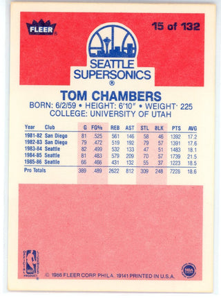 Tom Chambers 1986 Fleer Card #15