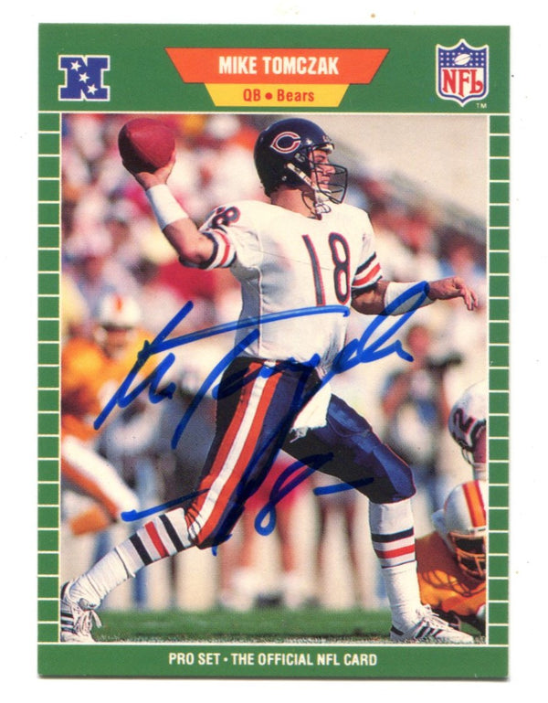 Mike Tomczak 1989 #51 Autographed Card