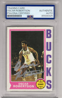 Oscar Robertson 1975 Topps #55 Autographed PSA Authentic Card