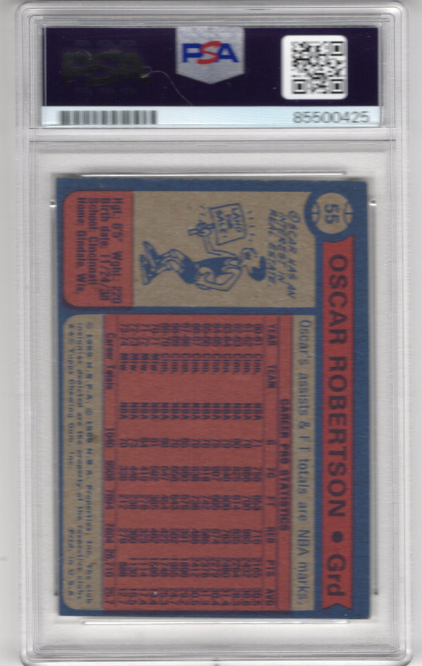 Oscar Robertson 1975 Topps #55 Autographed PSA Authentic Card