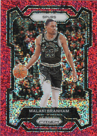 Malaki Branham 2023-24 Panini Prizm #270 Red Sparkle Card