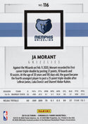 Ja Morant 2019 Panini Chronicles #116 Rookie Card
