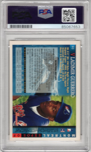 Vladimir Guerrero 1995 Topps #90 PSA Auto Grade GEM MT 10 Card