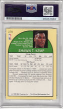 Shawn Kemp 1990 NBA Hoops #279 PSA Authentic Autographed Card