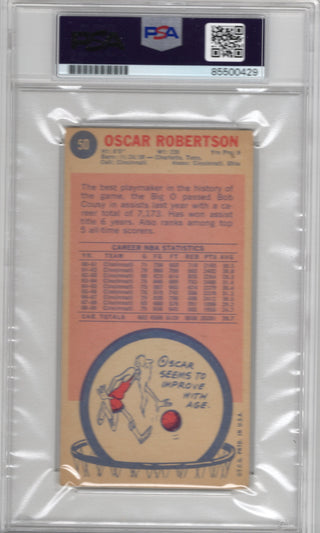 Oscar Robertson 1969 Topps Autographed Card PSA Auto Grade GEM MT 10