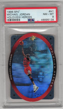 Michael Jordan 1996 Upper Deck SPx Holoview Heroes Card #H1 PSA 8