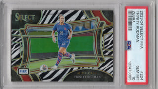 Trinity Rodman 2023-24 Select Fifa #224 PSA GEM MT 10 Card /25