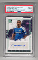 Didier Drogba 2023-24  Impeccable Stars Autograph-Silver P/L #ISDD PSA 9 Auto