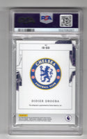 Didier Drogba 2023-24  Impeccable Stars Autograph-Silver P/L #ISDD PSA 9 Auto