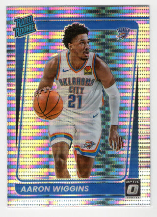 Aaron Wiggins Donruss Rated Rookie #191 Hyper Prizm Card