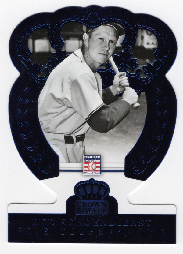 Red Schoendienst 2015 Panini Crown Royale #77 Die-Cut Card /25