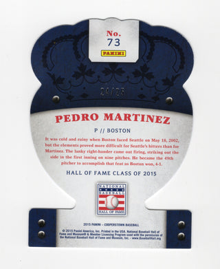 Pedro Martinez 2015 Panini Crown Royale #73 Die-Cut Card /25