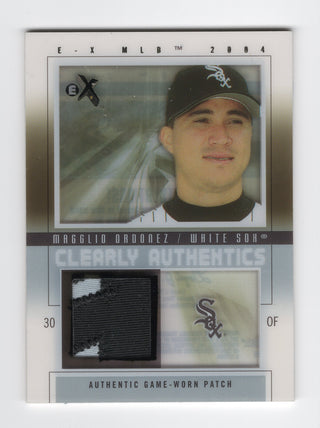 Magglio Ordonez 2004 Fleer Clearly Authentics Patch #CAMO /75 Card