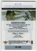 Magglio Ordonez 2004 Fleer Clearly Authentics Patch #CAMO /75 Card