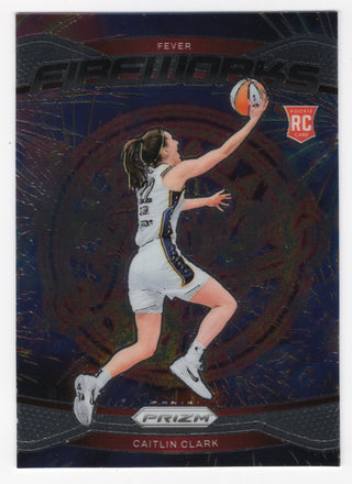 Caitlin Clark 2024 Panini Prizm #13 Fireworks Card