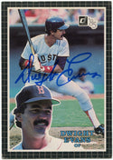 Dwight Evans 1985 Donruss Oversized AUTO Card #15