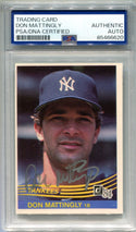 Don Mattingly 1984 Donruss #248 Autographed Rookie Card PSA AUTHENTIC