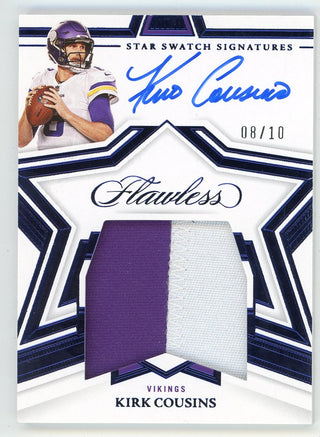 Kirk Cousins 2022 Panini Autographed Patch Relic #SSS-KC