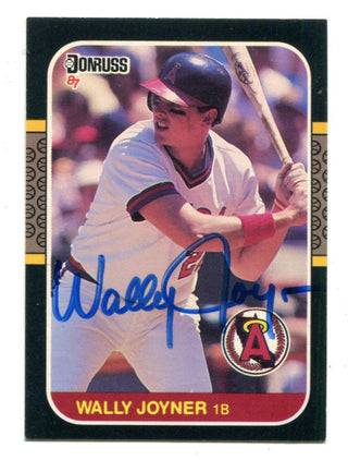 Wally Joyner 1987 Leaf Donruss #135 Autographed Card