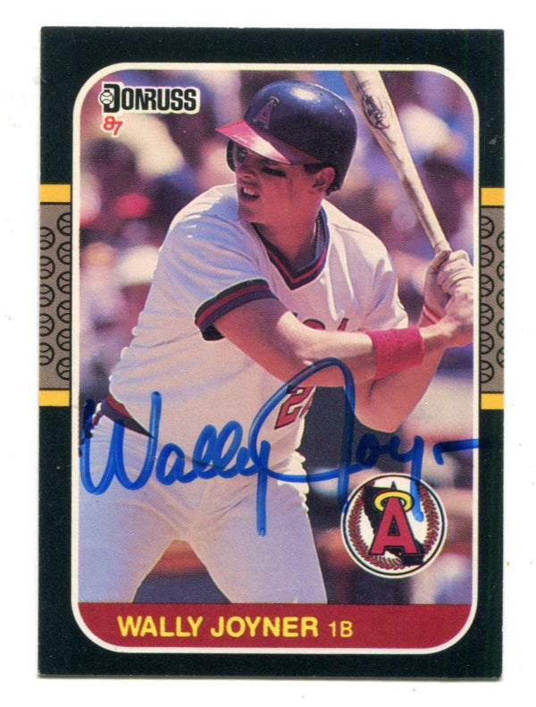 Wally Joyner 1987 Leaf Donruss #135 Autographed Card