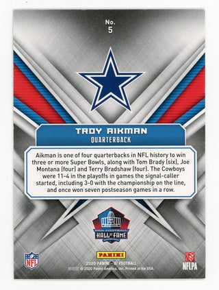 Troy Aikman 2020 Panini Gilden Greats #5 Card 3/5