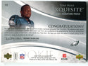 Tony Hunt 2007 Upper Deck Exquisite #112  Autographed Jersey Card