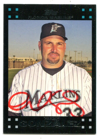 Fredi Gonzalez 2007 Topps #616 Autographed Card