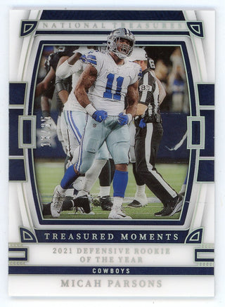 Micah Parsons 2022 Panini National Treasures Treasured Moments #TM-MPA