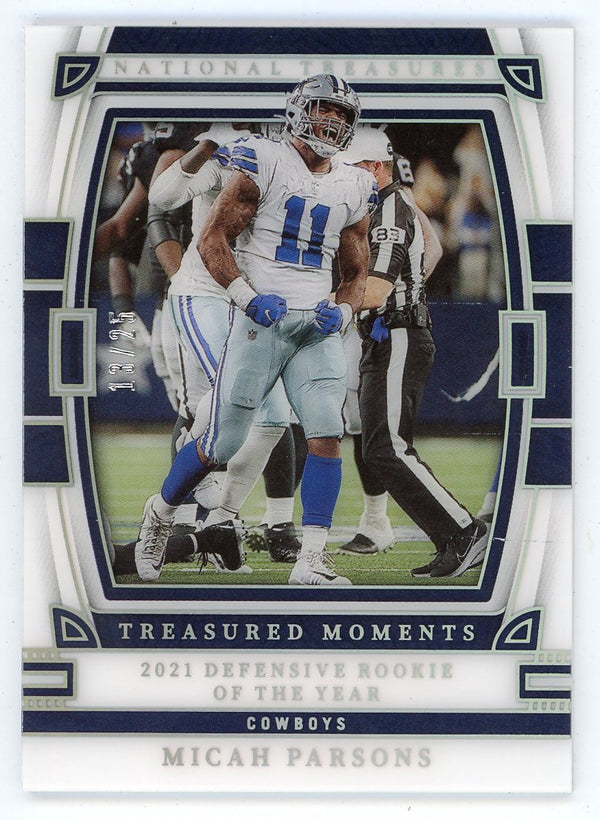 Micah Parsons 2022 Panini National Treasures Treasured Moments #TM-MPA