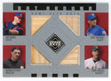 Jim Thome, Alex Rodriguez, Magglio Ordonez, David Justice 2002 Upper Deck Bat Around Bat Relics #B-TROJ