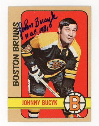 Johnny Bucyk Topps Signed #60 Card